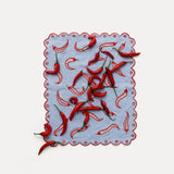 Chili Placemat - SKY BLUE & CHILI