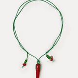 Chili Glass Pendant Necklace
