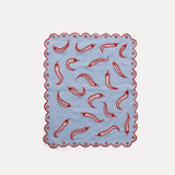 Chili Placemat - SKY BLUE & CHILI