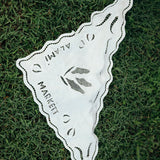 Scallopped Bandana - WHITE