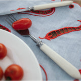 Chili Placemat - SKY BLUE & CHILI