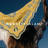 Scallopped Bandana - BUTTER YELLOW & SKY BLUE
