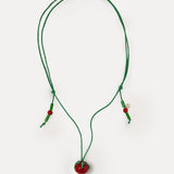 Tomato Glass Pendant Necklace