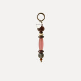 BEADED CHARM - Soft Pink & Stripes