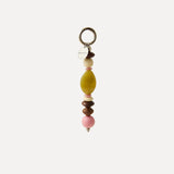 BEADED CHARM - Lime & Soft Pink