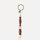 BEADED CHARM - Burgundy & Pink
