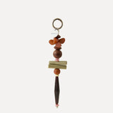 BEADED CHARM - Terra & Lime and Brown