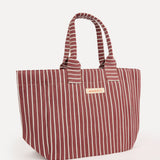 Tote - MERLOT STRIPE