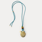 Anni Lu x MARKÉTT Shell Charm / Necklace - Gold / AQUA POP